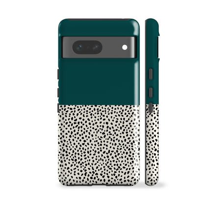 Geo Dalmatian Teal Phone Case