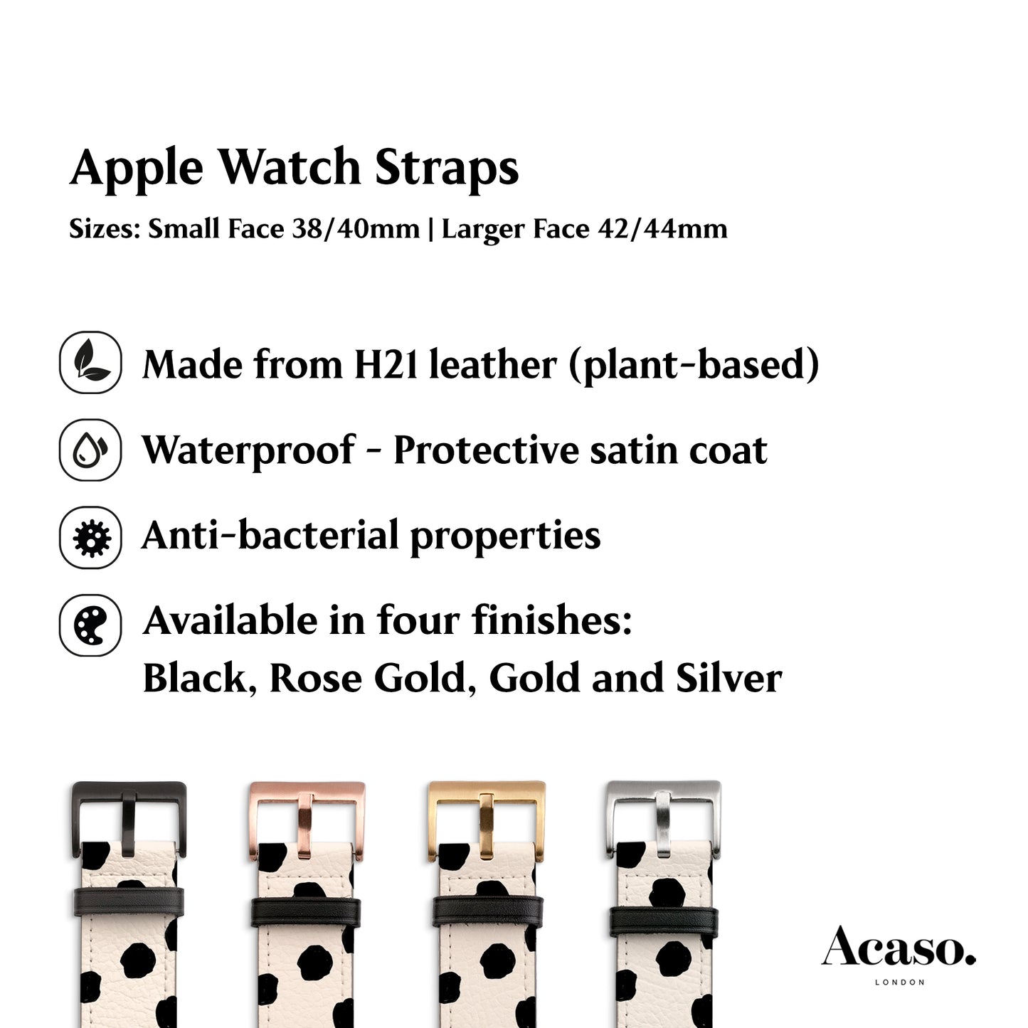 apple watch straps with different patterns and colors