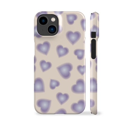 Gradient Lilac Hearts Phone Case