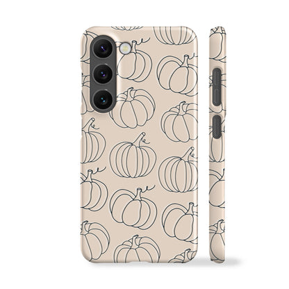 Line Art Pumpkins Phone Case