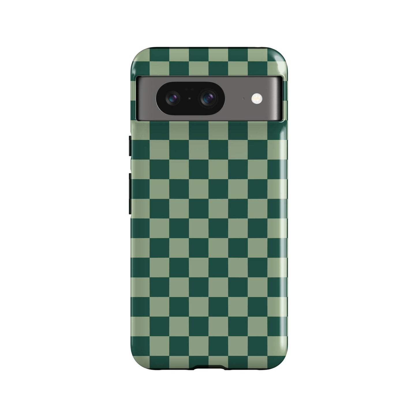 Dark Green Checkers Phone Case