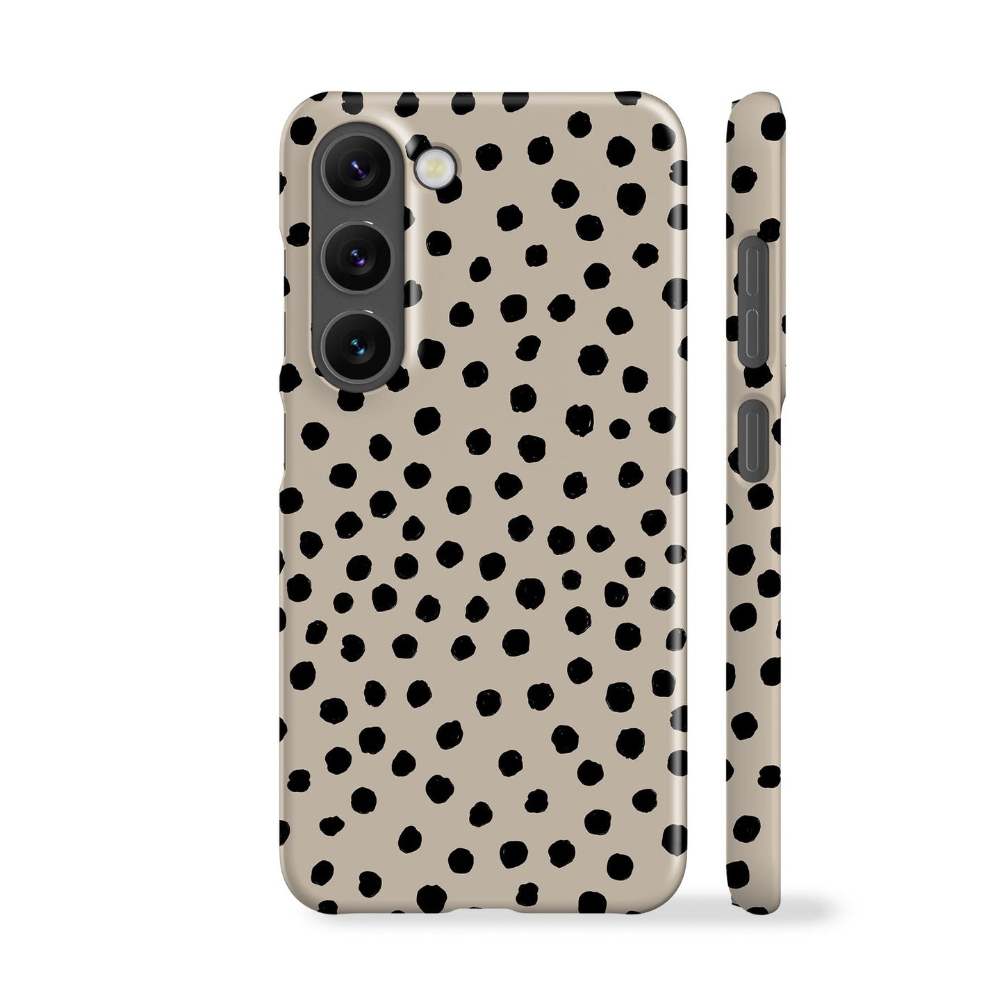 Painted Dots Beige Phone Case