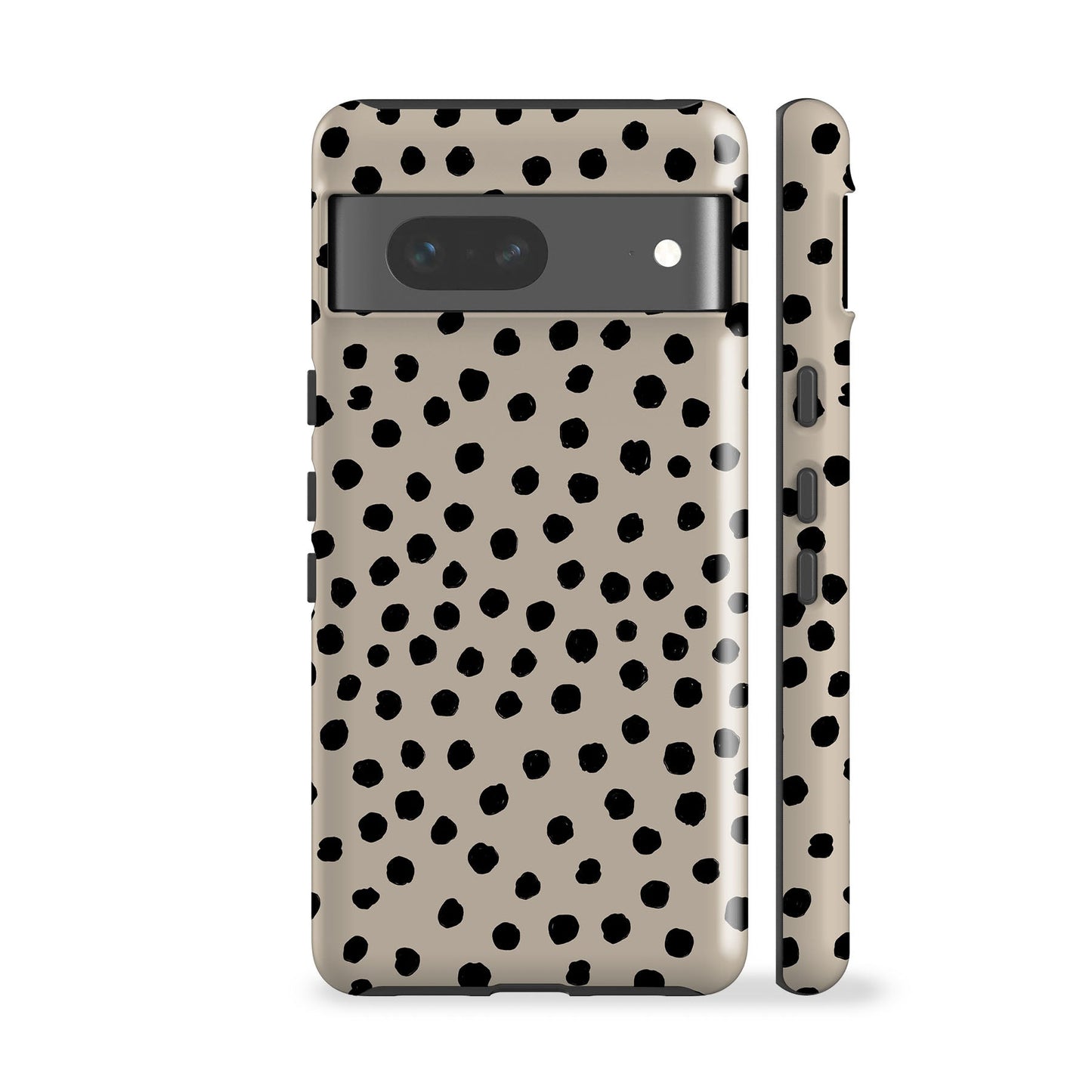 Painted Dots Beige Phone Case