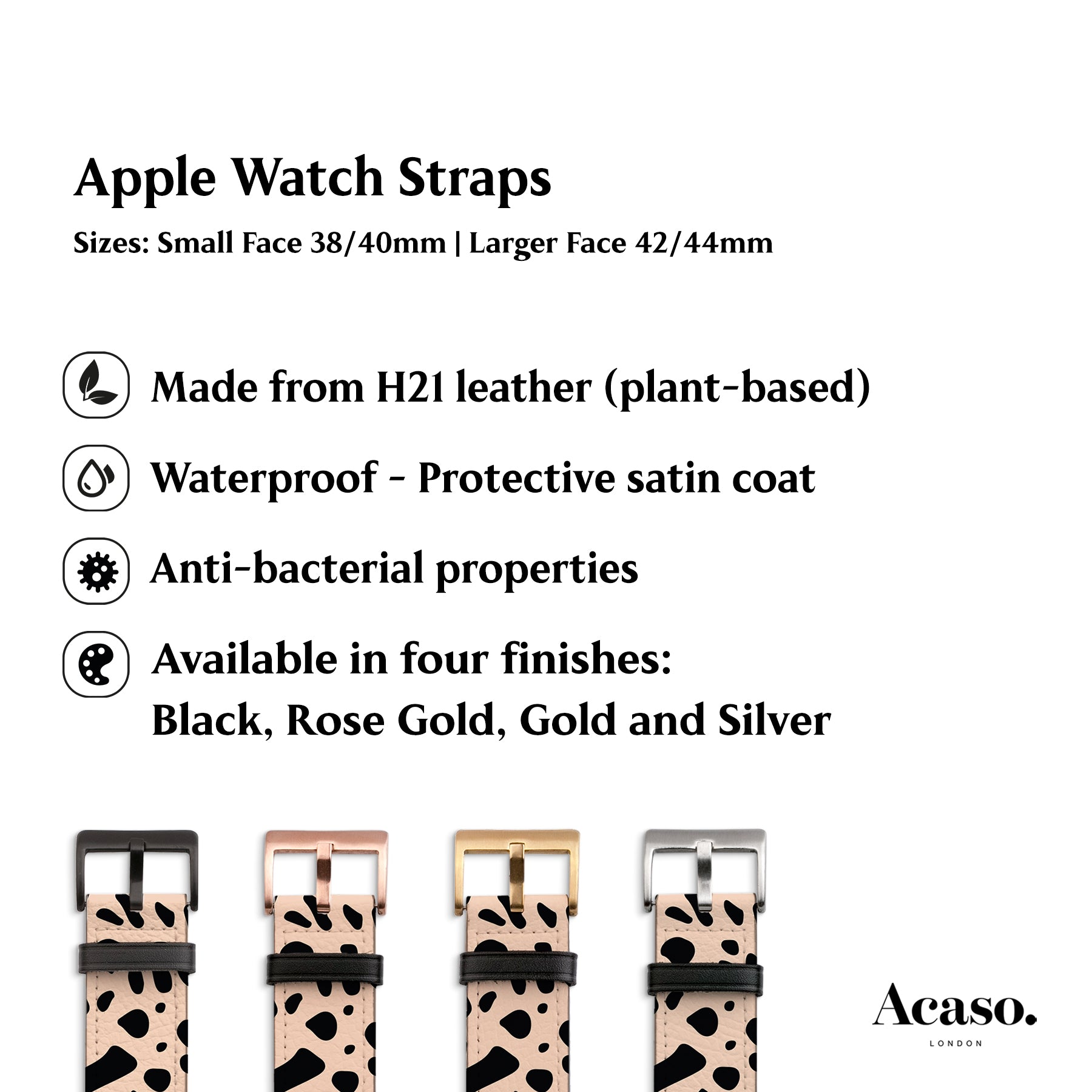 the apple watch strap features different patterns and colors