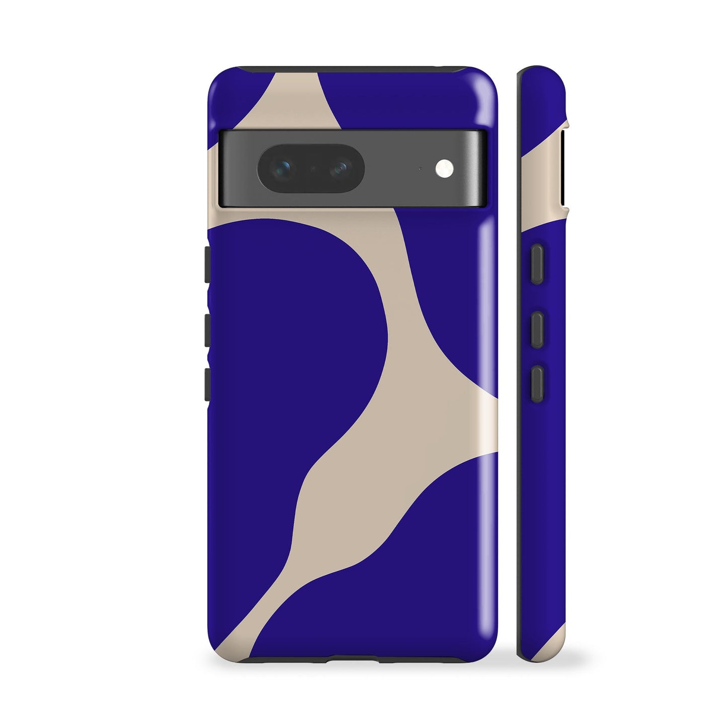 Modern Blue Shapes Phone Case