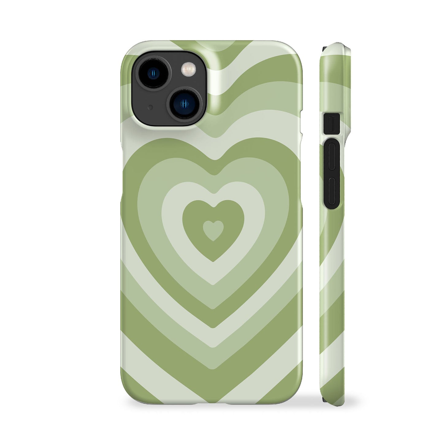 Retro Heart Green Phone Case