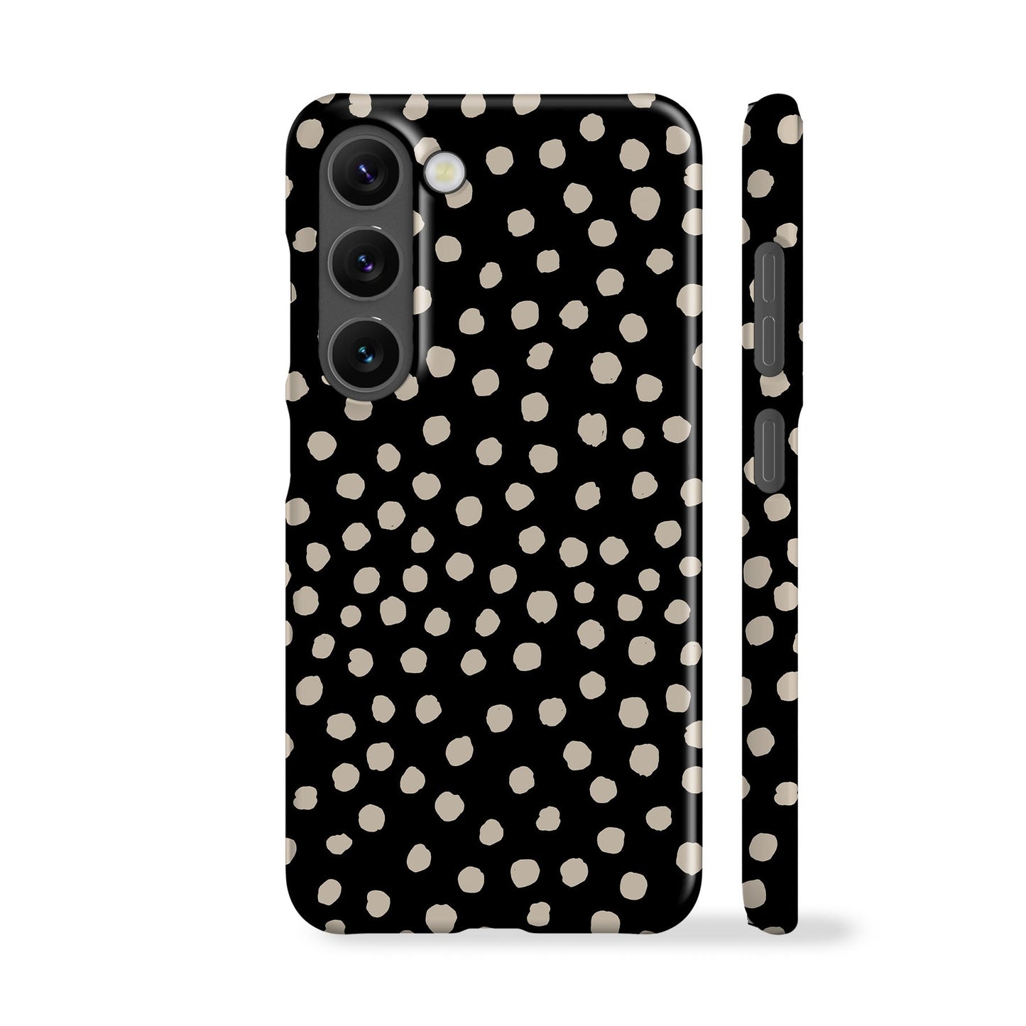 Painted Dots Black Phone Case