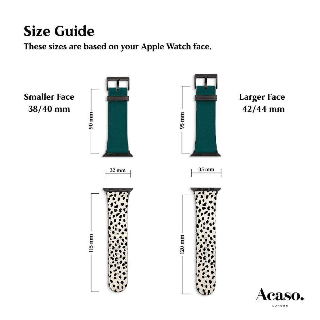 the size guide for the apple watch band