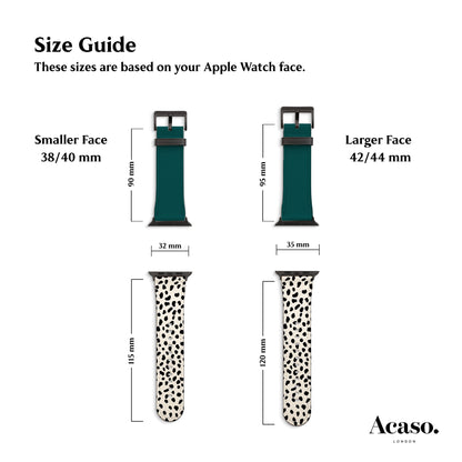 the size guide for the apple watch band