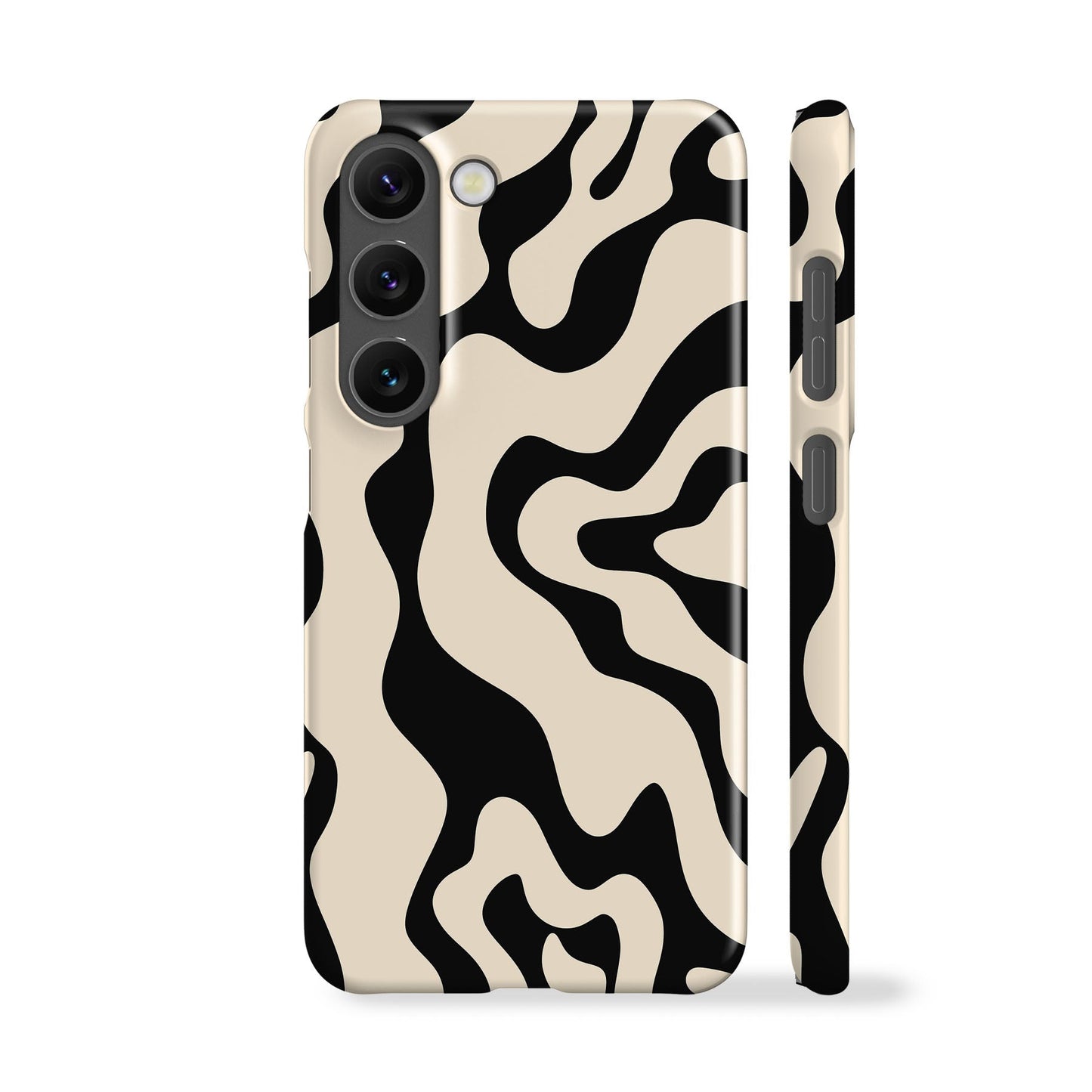 Abstract Wavy Black Phone Case