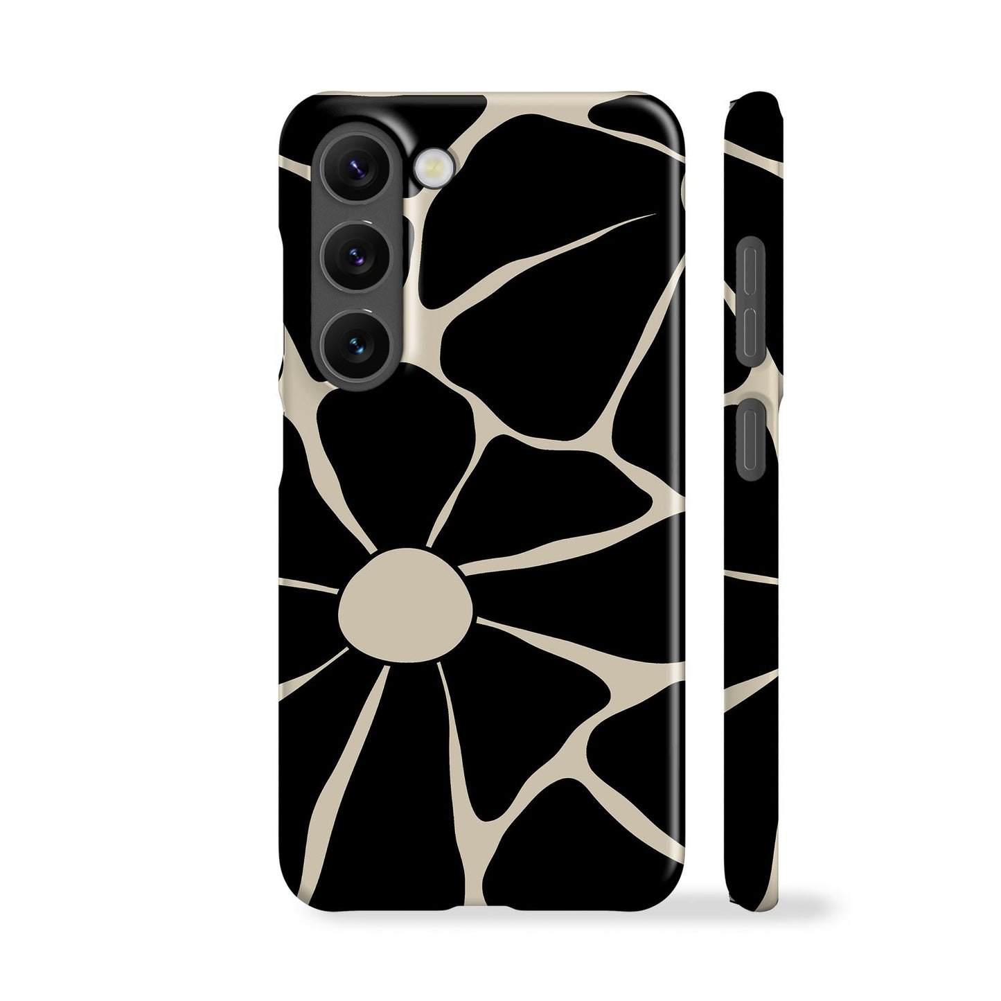 Disco Flowers Black Phone Case