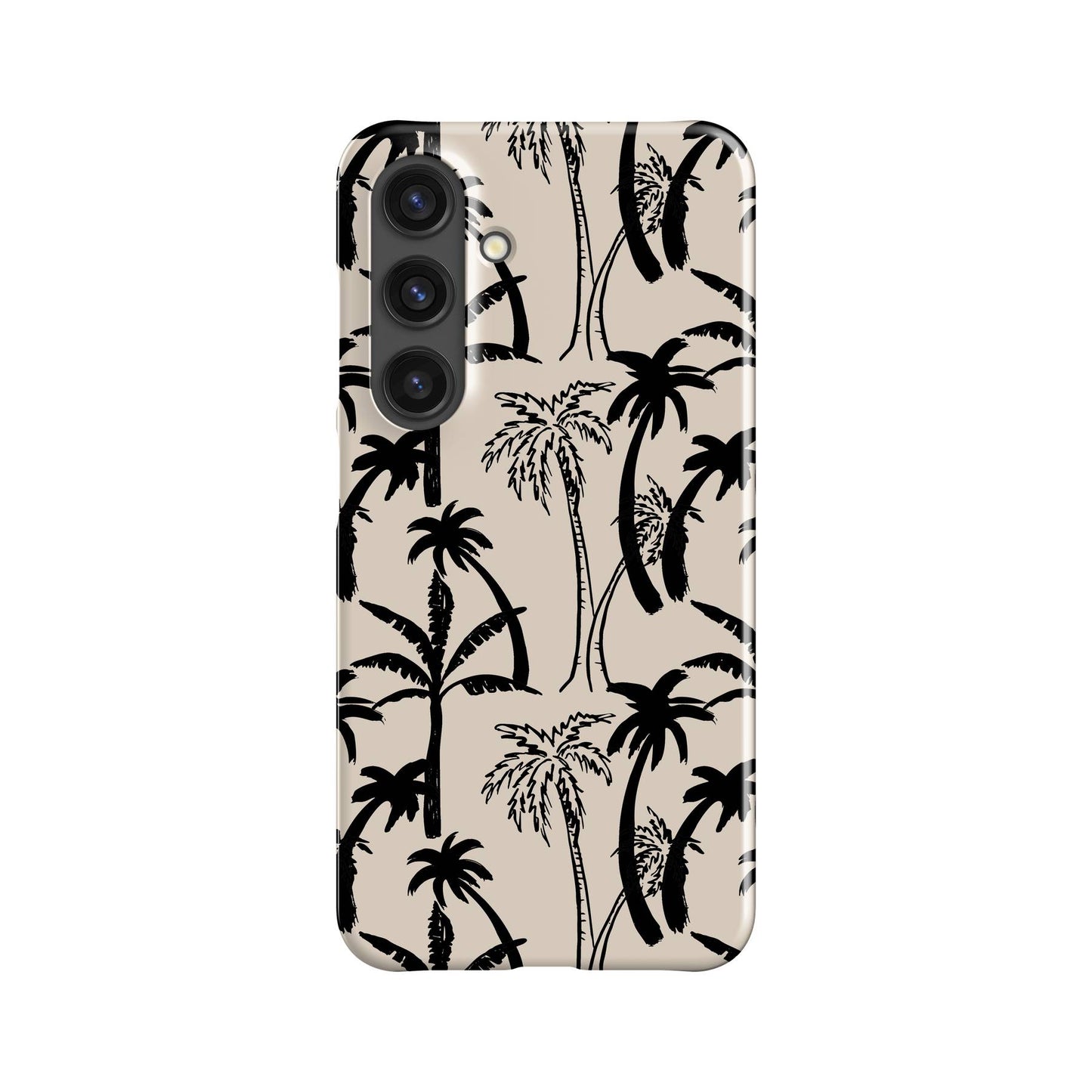 Black Mallorca Palm Trees Phone Case