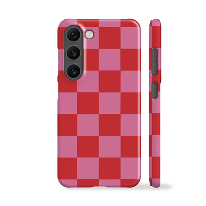 Aesthetic Pink Checkers Phone Case