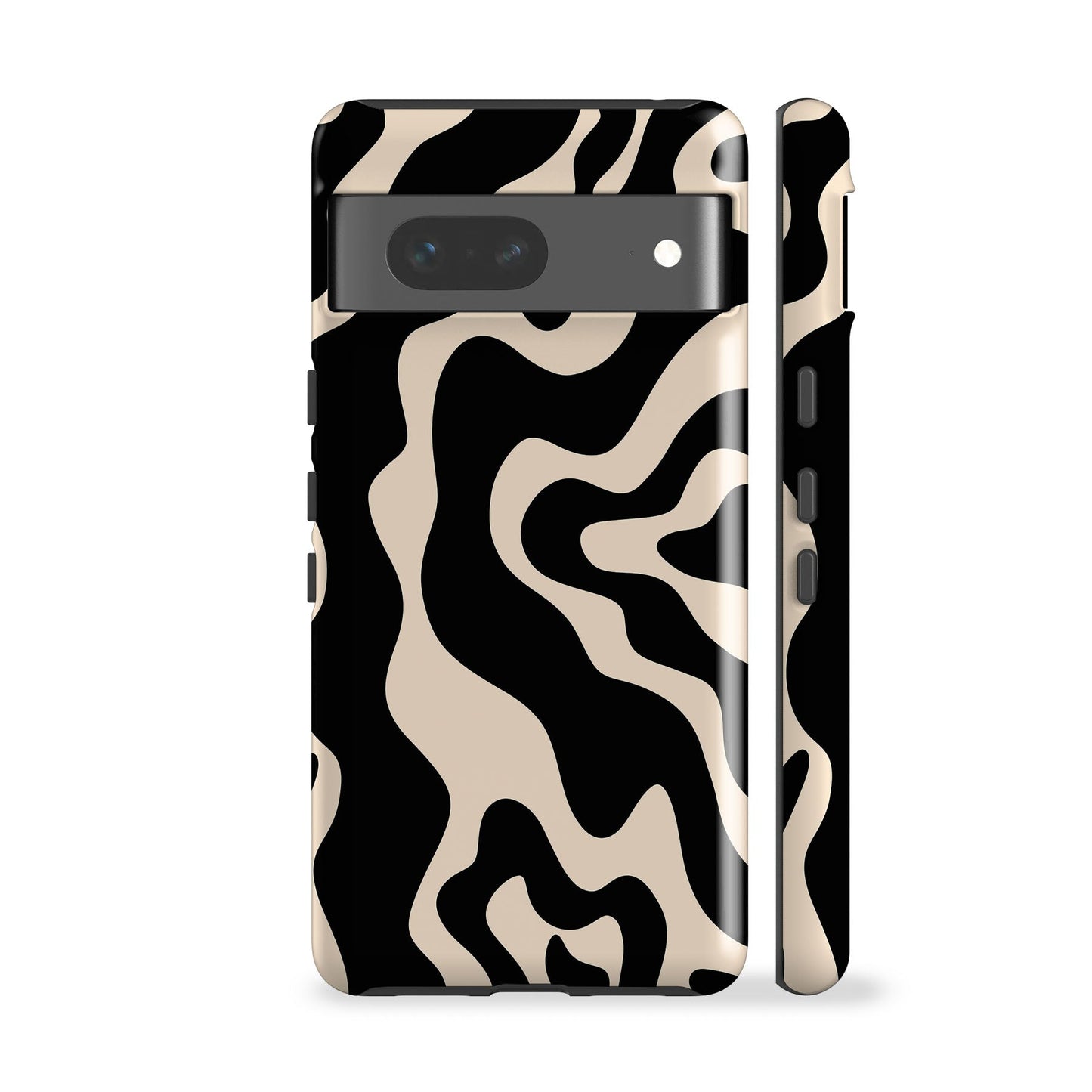 Abstract Wavy Cream Phone Case