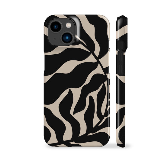 Abstract Black Leaf Phone Case