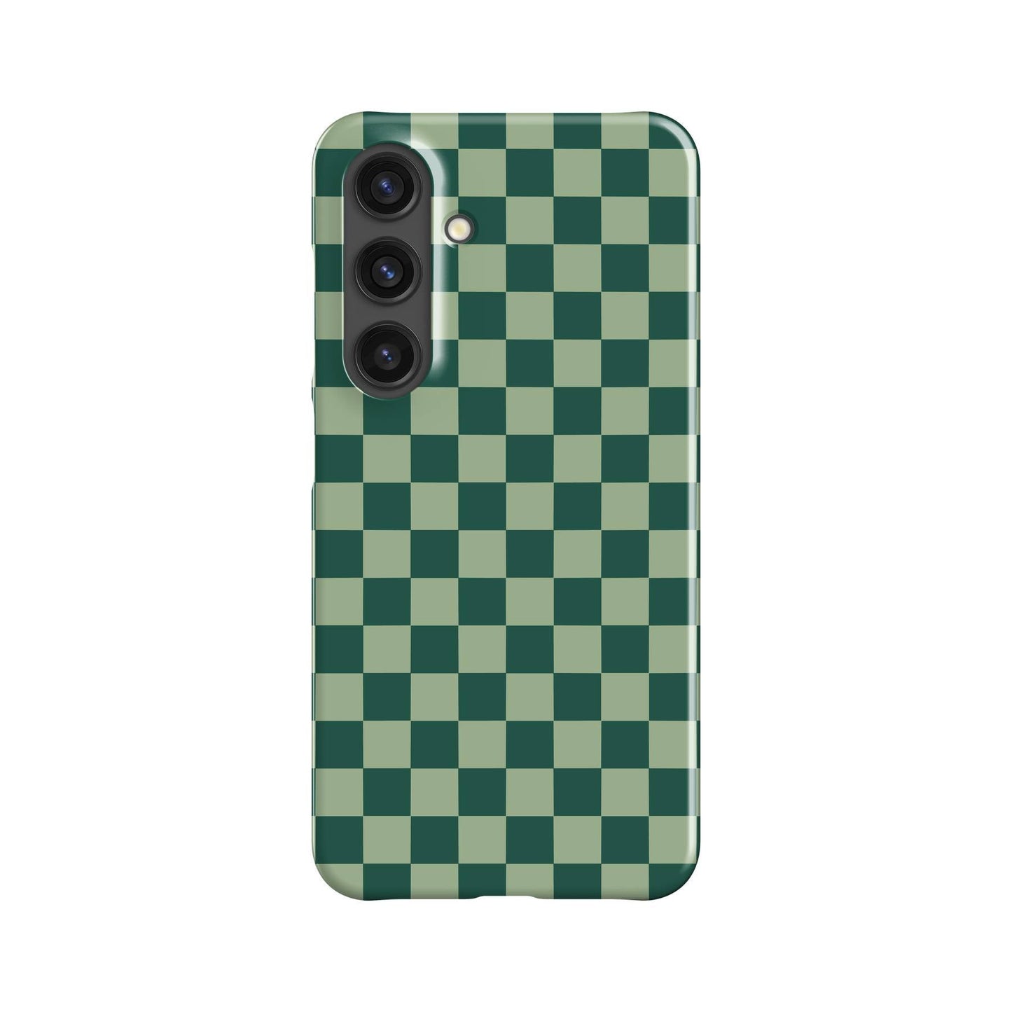 Dark Green Checkers Phone Case