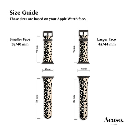 the size guide for a watch strap