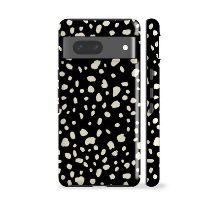 Dalmatian Spots Black Phone Case