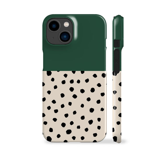 Geo Spotty Dark Green Phone Case