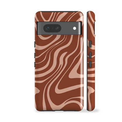 Caramel Wavy Phone Case