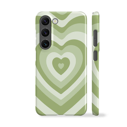 Retro Heart Green Phone Case