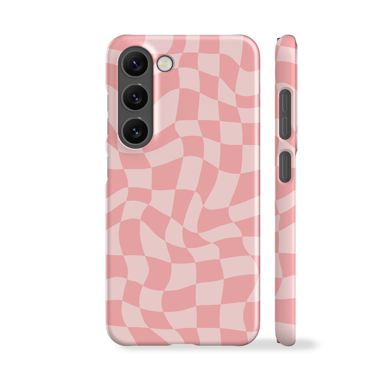 Wavy Checkers Pink Phone Case