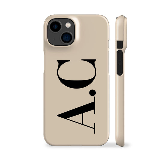 Custom Initials Ivory Phone Case