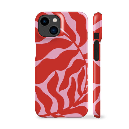 Abstract Pink Leaf Phone Case