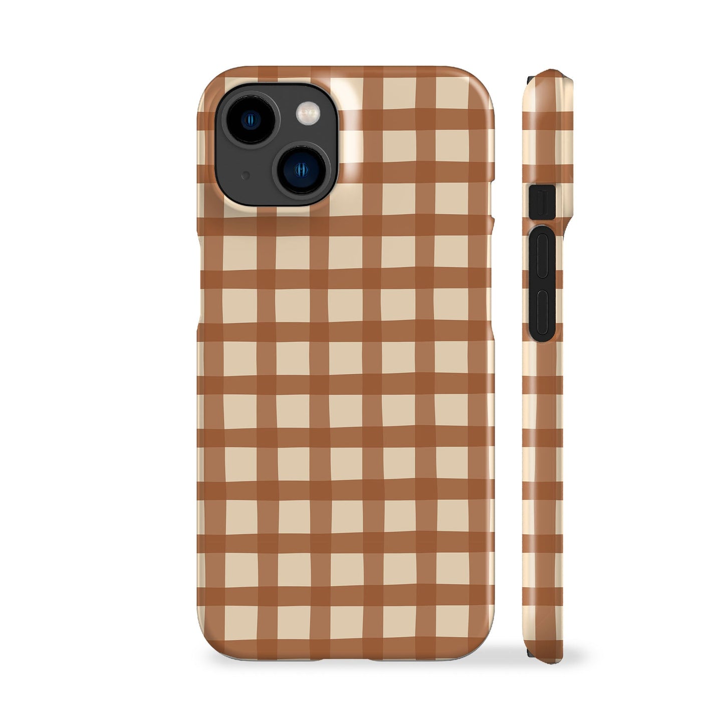 Brown Gingham Phone Case