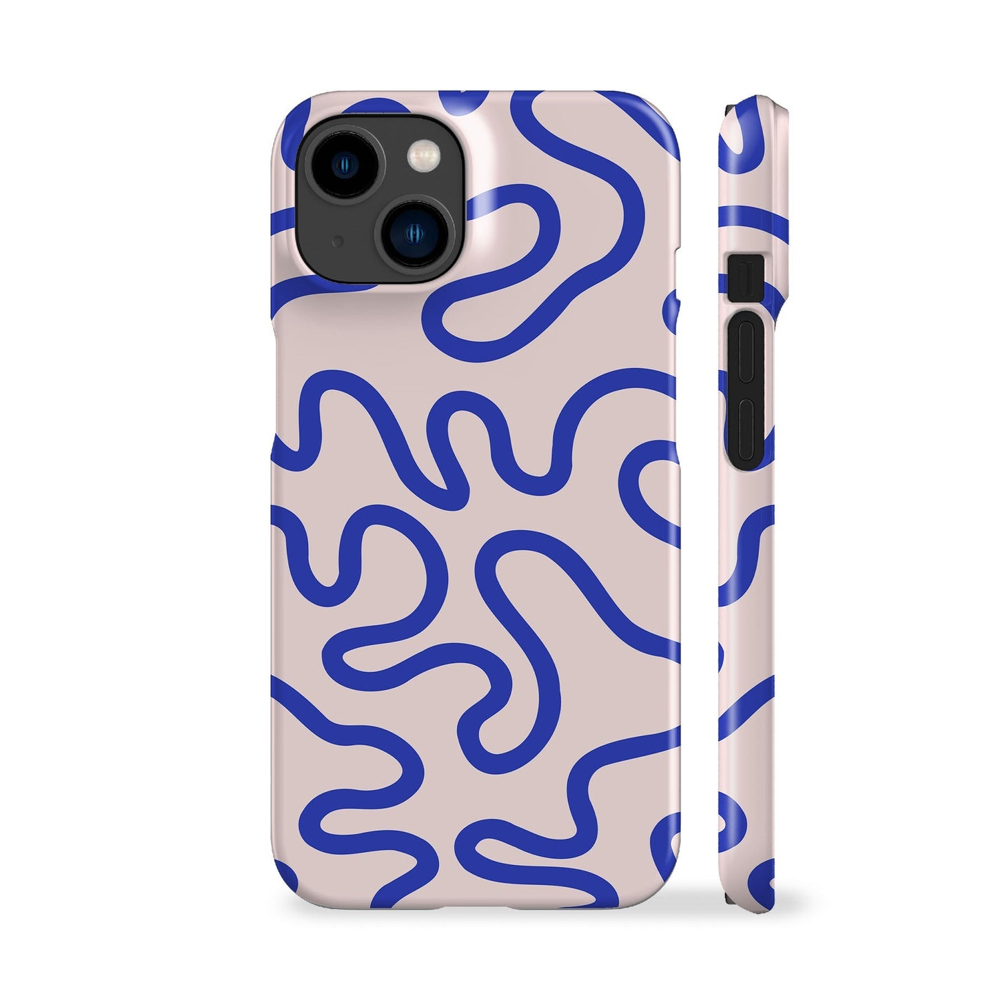 Swirl Lines Blue Phone Case