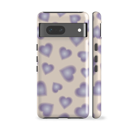 Gradient Lilac Hearts Phone Case