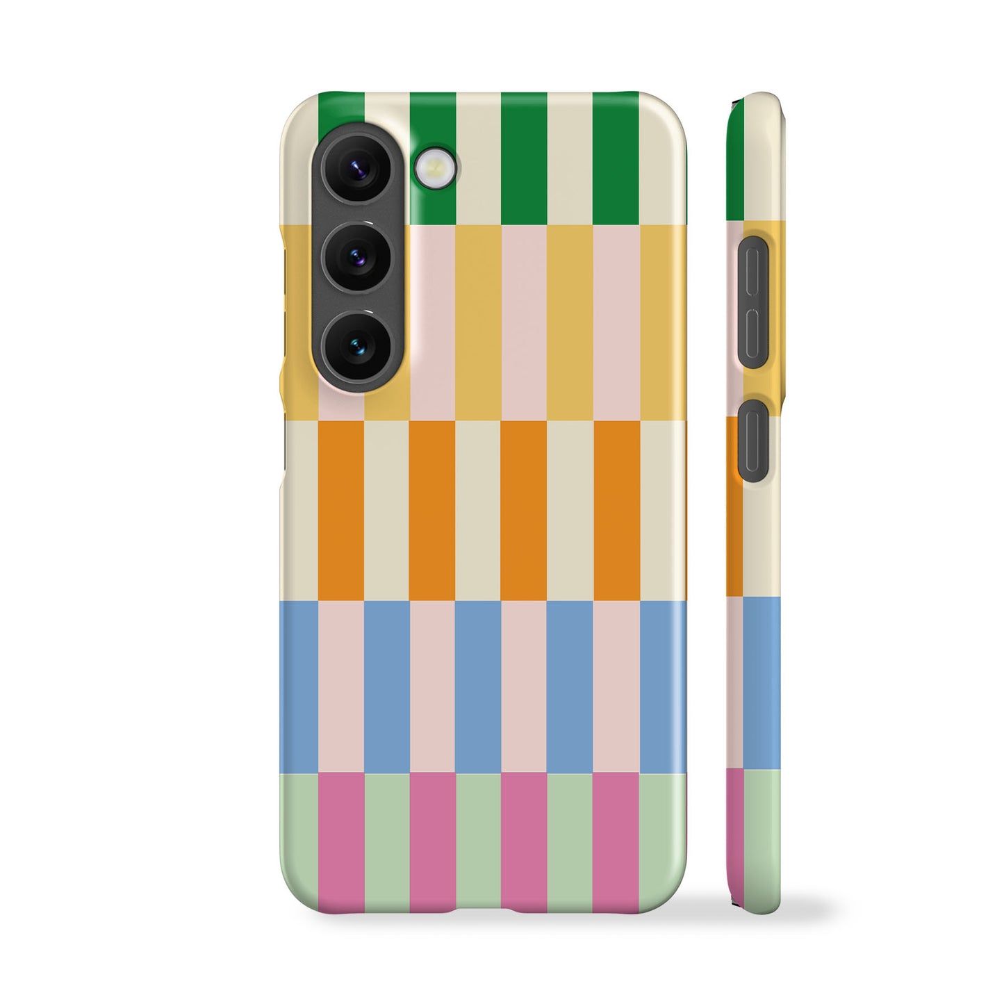 a phone case with a colorful pattern on it