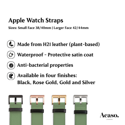 the apple watch straps are different colors and sizes