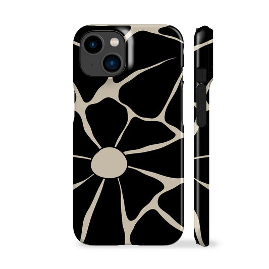 Disco Flowers Black Phone Case