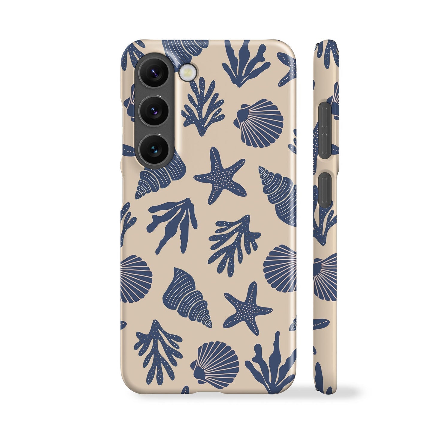 Corals and Shells Blue Phone Case