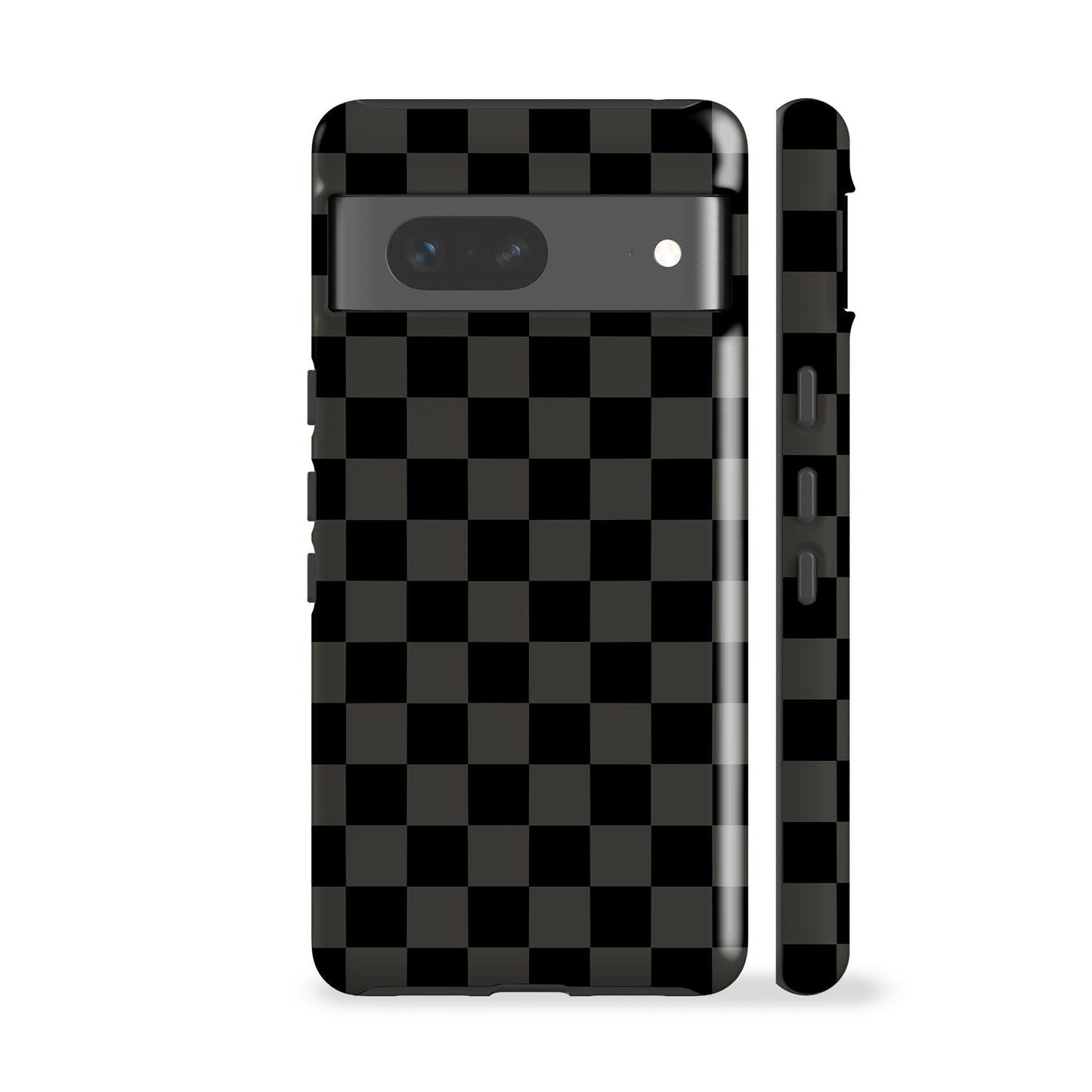 Grey Checkered Phone Case