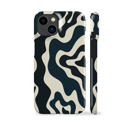 Abstract Wavy Navy Phone Case