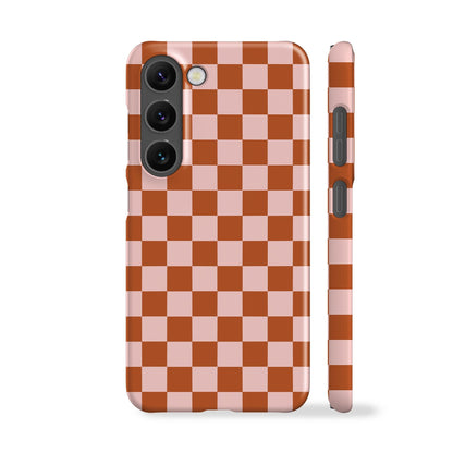 Pink Red Checkered Phone Case