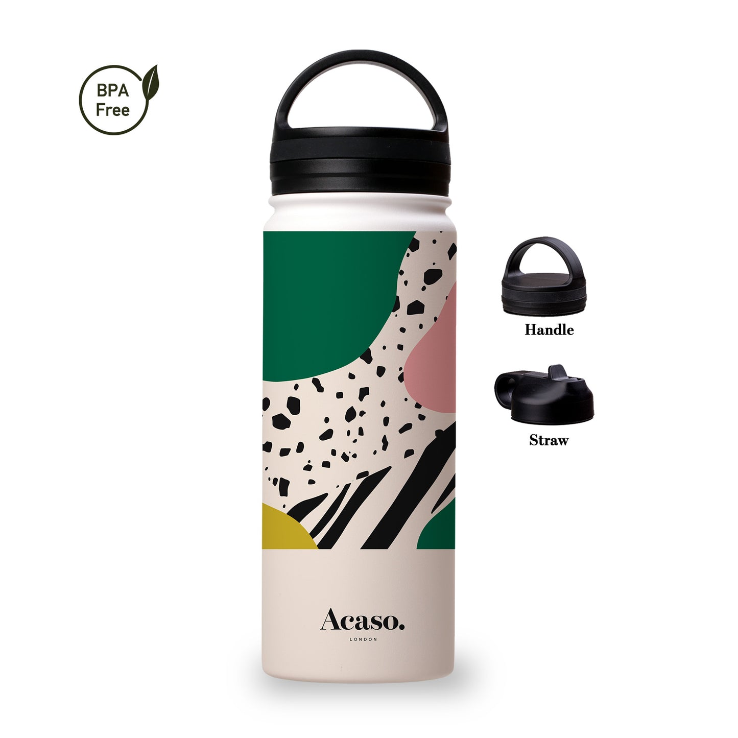 ABSTRACT CRAFTED Art Steel Water Bottle