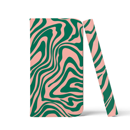 ABSTRACT GRROVY Pink Wallet Case
