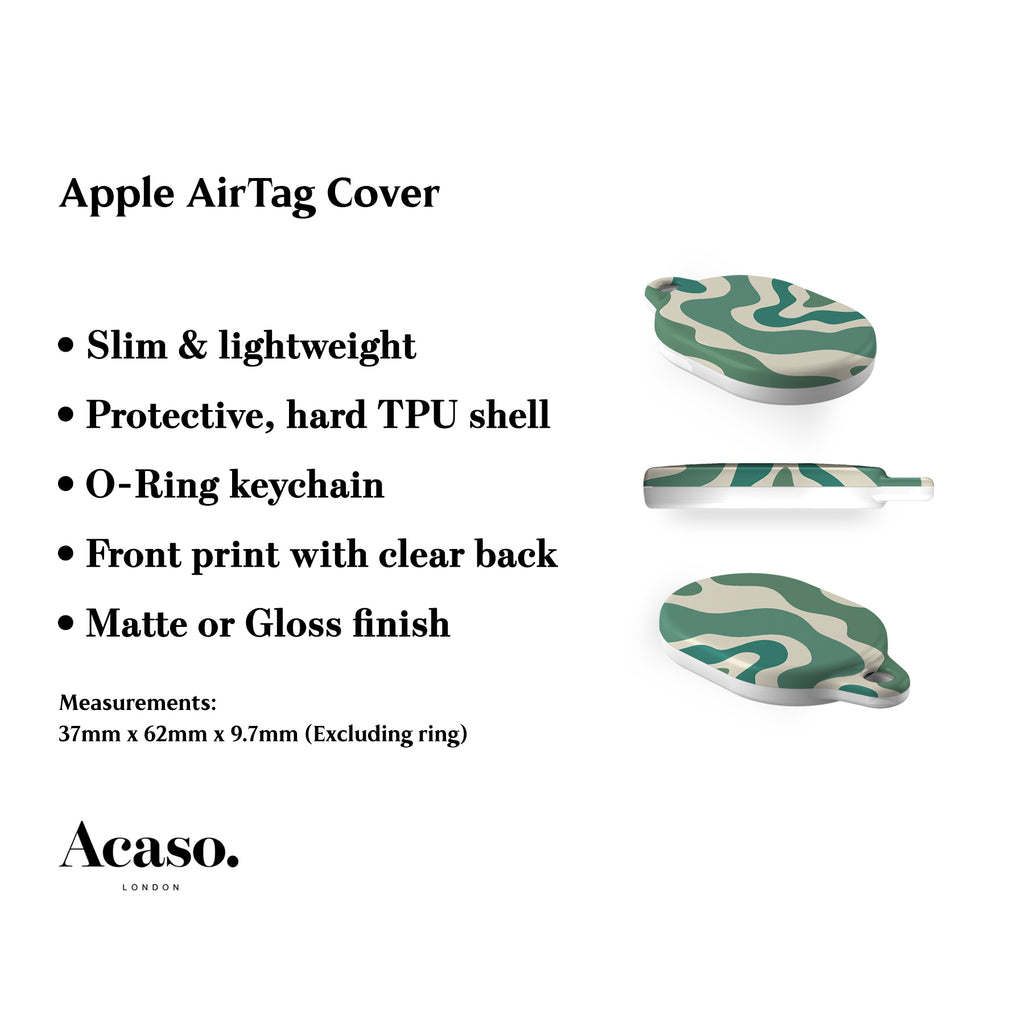 Abstract Wavy AirTag Holder
