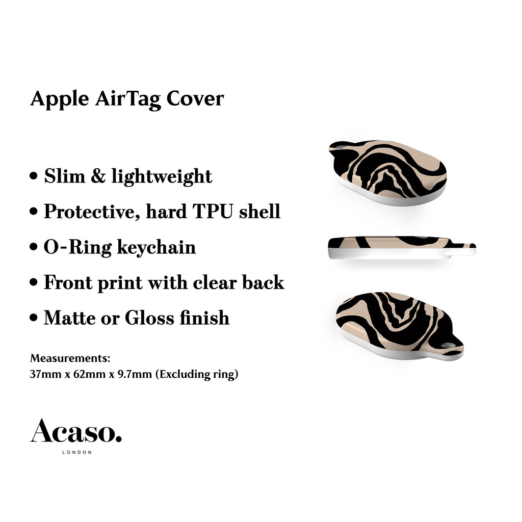 Liquid Marble AirTag Holder