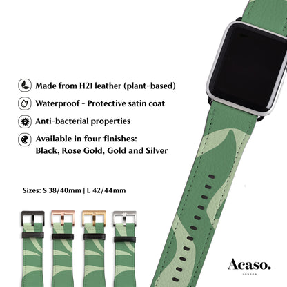 LINNEA INSPIRED Leaf Green Apple Watch Strap