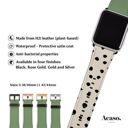 LIV GEO DOTS Green Apple Watch Strap